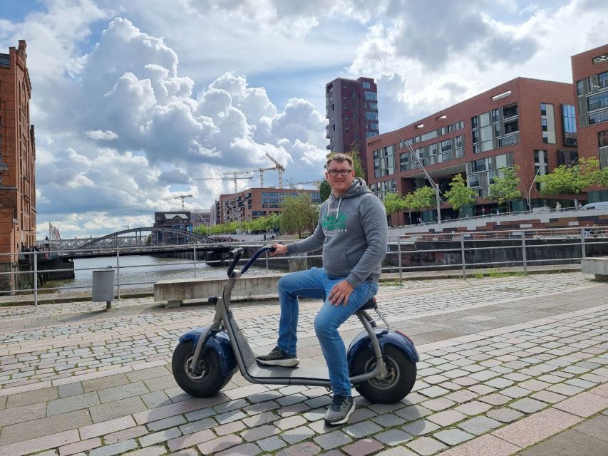 2 Hours Hamburg E-scooter Tour - HafenCity, Marco Polo Tower, and Magellan Terraces
