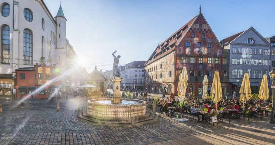 Augsburg's Water Management System - City Walking Tour - Walking Through the Lech Quarter Canals