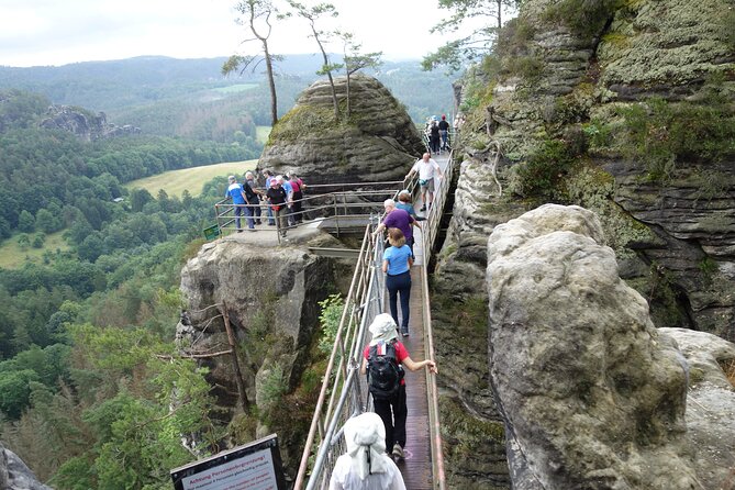 Bastei Bridge & Gorge Boat Ride – Scenic Day Trip from Dresden - The Elbe Canyon route crosses into Bohemian Switzerland