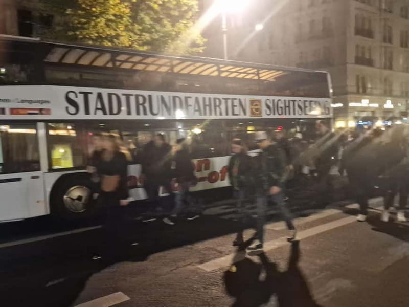 Berlin: Bus Tour by Night with Live Commentary - Tiergarten, Potsdamer Platz, and Friedrichstraße