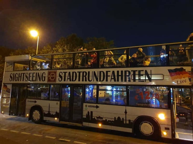 Berlin: Bus Tour by Night with Live Commentary - The Brandenburg Gate as the night’s major landmark