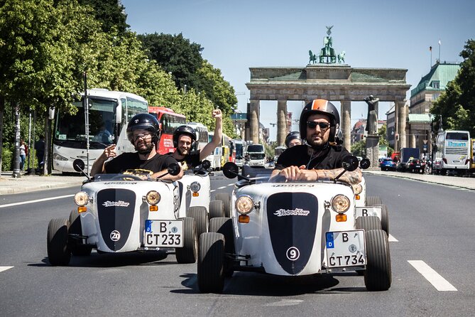 Berlin City Tour in a Mini Hotrod - Cruising past Potsdamer Platz and the Berlin Wall