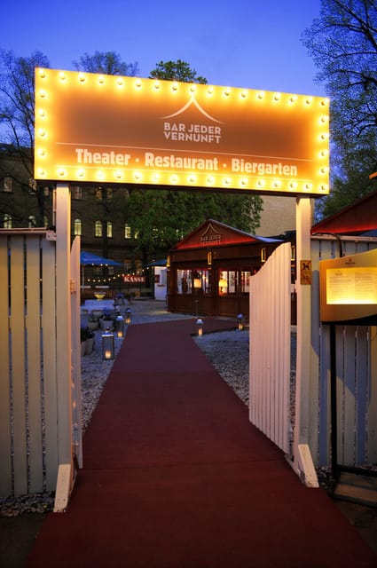 Berlin: Ticket for Bar Jeder Vernunft - Theater & Restaurant - Dinner at a Table Beside the Stage