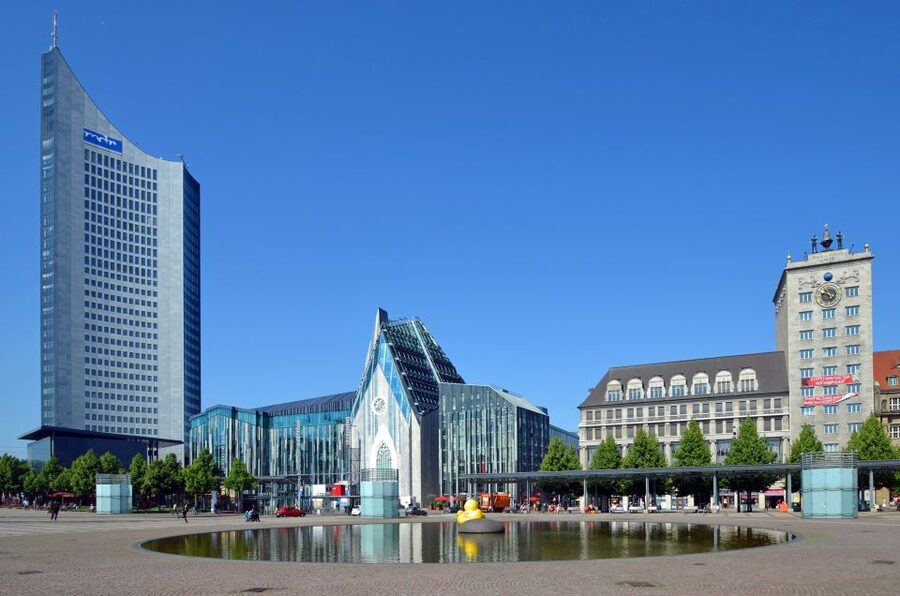 City tour on foot, by S-Bahn and tram - Reichsgericht, New Town Hall, and the return to Augustusplatz