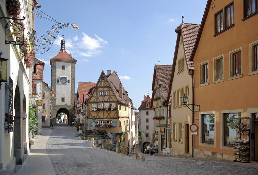 Day Trip to Rothenburg from Frankfurt - Castle Gardens and the Tauber valley view
