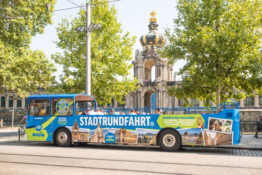 Dresden: 1-Day Hop-On-Hop-Off Bus Tour - Großer Garten and the Transparent Factory