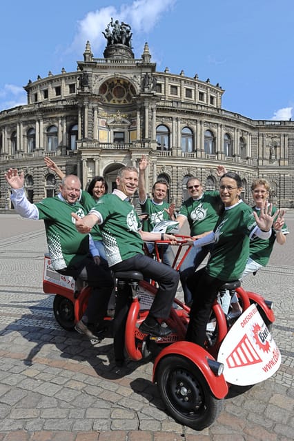 Dresden Bike Tour with Wine Tasting - Returning to Neumarkt by bike