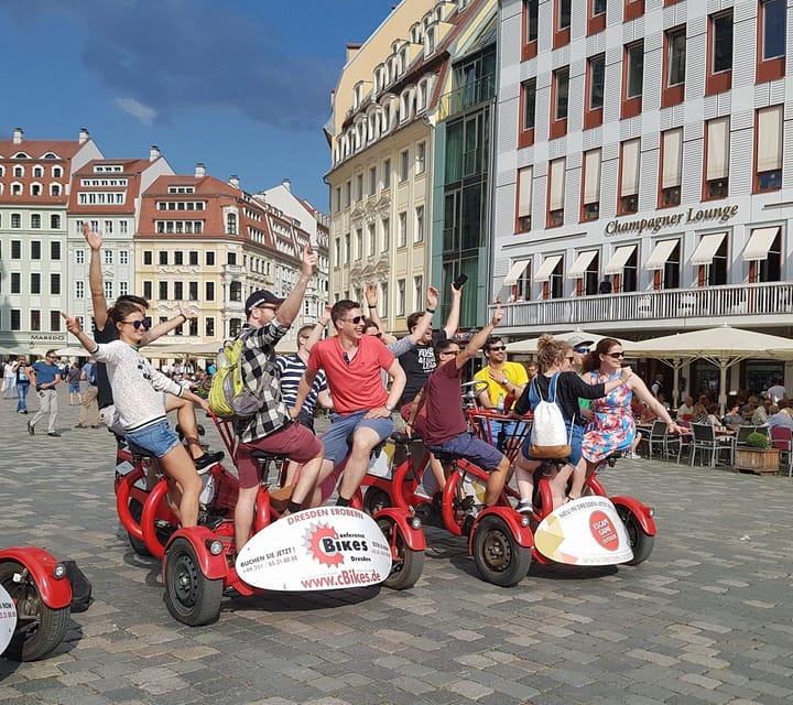 Dresden Bike Tour with Wine Tasting - Seeing Dresden from a shared ConferenceBike