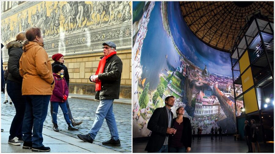 Dresden: Guided City Walk and Panometer Entrance Ticket - Semper Opera and Dresden’s royal showpieces