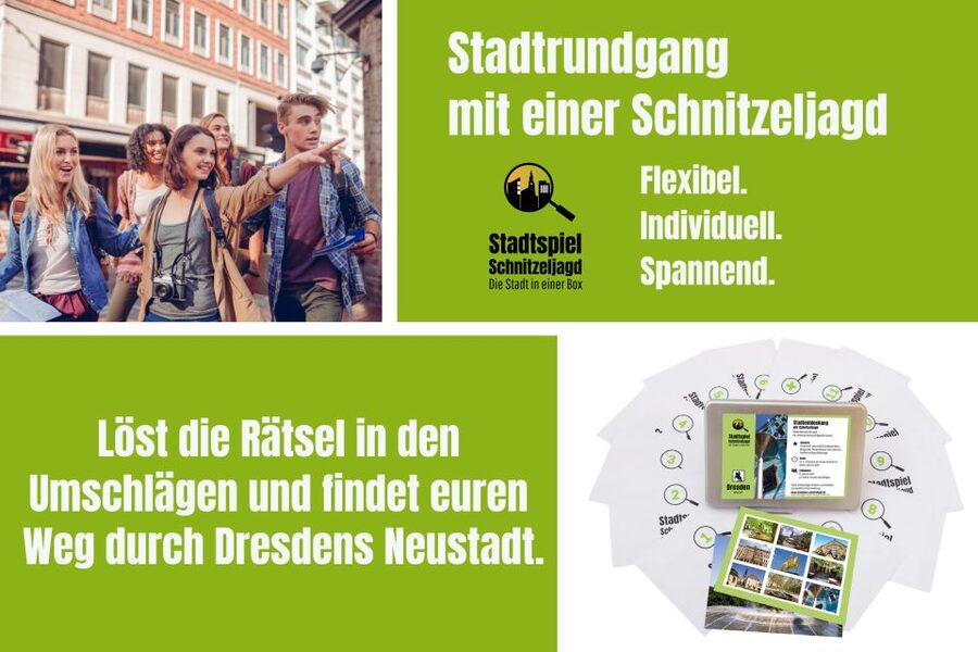 Dresden Neustadt: Scavenger Hunt Self Guided Tour - Starting at Albertsplatz with the first envelope