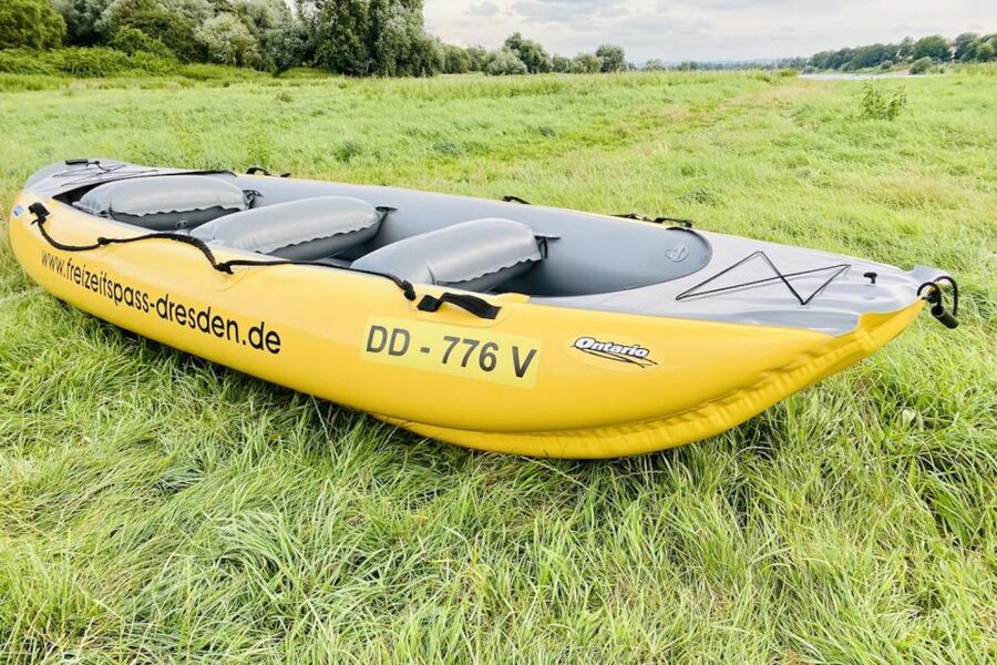 Dresden: Private Inflatable Boat Tour with Beer Garden Stop - Dresden’s old town from the water