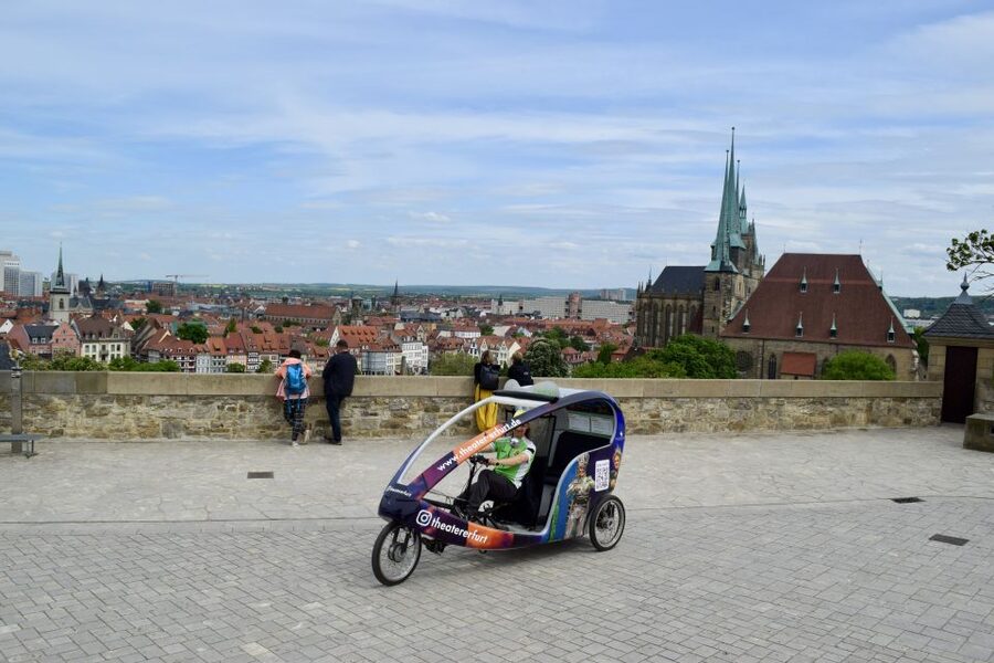 Erfurt: Guided Petersberg Citadel Tour by E-Rickshaw - The fortress walls and Erfurt’s church towers