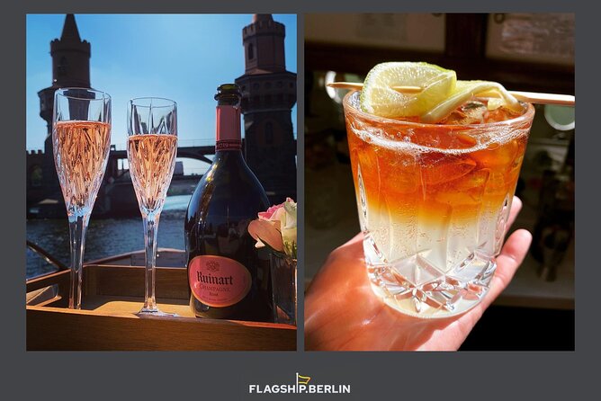 Evening aperitif tour aboard the motor yacht Fitzgerald - Starting beside Berlin Cathedral at Lustgarten