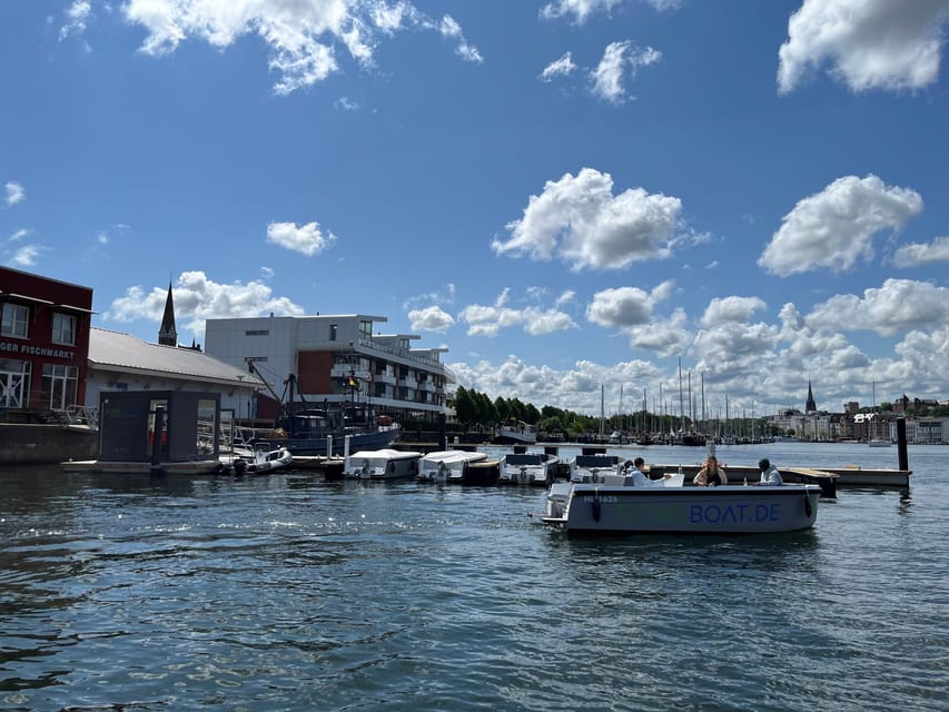 Flensburg: E-Boat rent - Setting Out From the Flensburg Jetty
