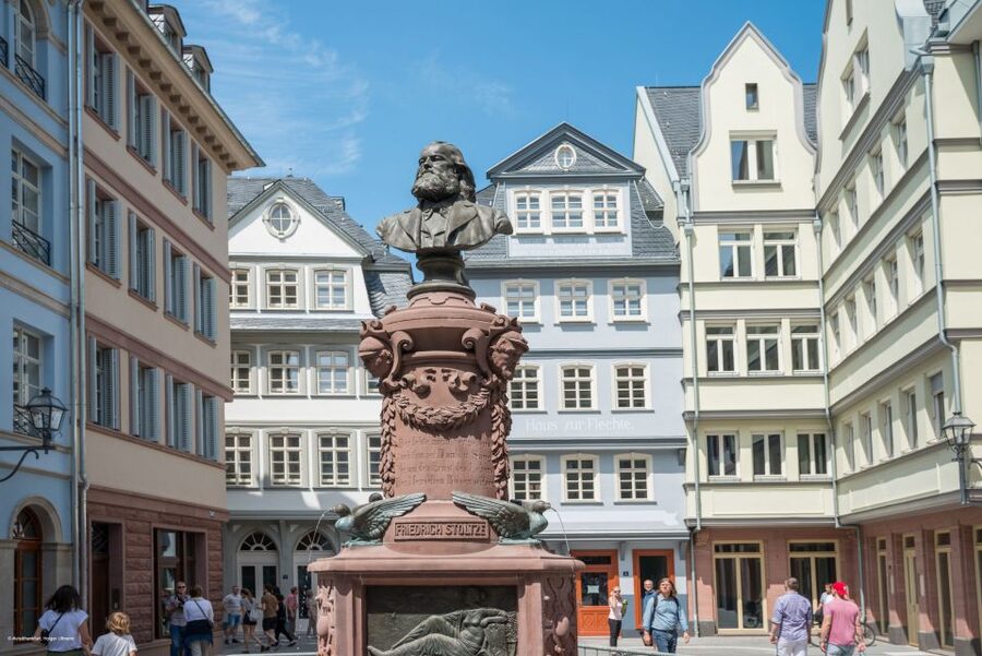Frankfurt: New Old Town and Highlights German-Language Tour - Frankfurt Cathedral and the city’s central landmarks