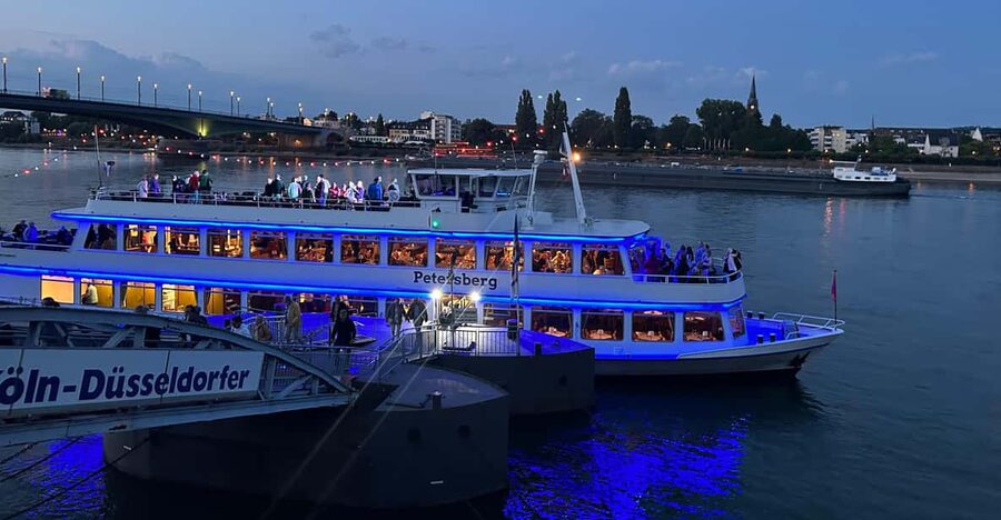 From Bonn: Christmassy Advent Cruise on the Rhine - The Siebengebirge gives the ride its shape