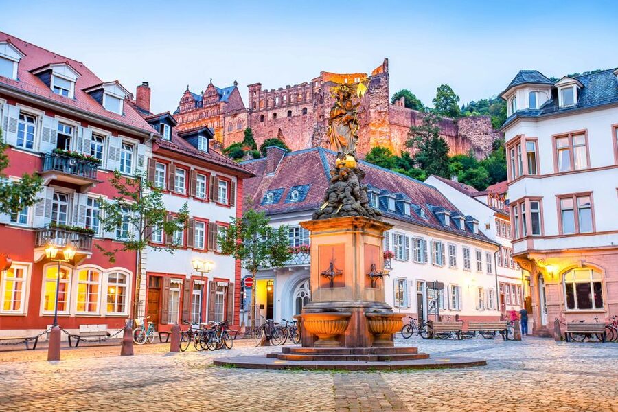 From Frankfurt: Heidelberg & Baden-Baden Full-Day Tour - Heidelberg Castle and the Neckar Valley view