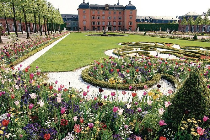 from Frankfurt: Heidelberg, Mercedes Museum / Schwetzinger Schloß - Schwetzingen Palace and the garden gamble