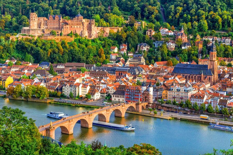 From Frankfurt: Heidelberg & Rothenburg Full-Day Tour - Heidelberg Castle above the Neckar Valley