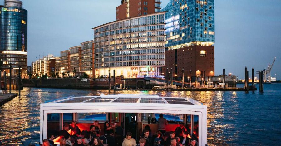 Hamburg: 1-Hour Harbor Evening Lights Cruise - HafenCity and Hamburg’s modern waterfront