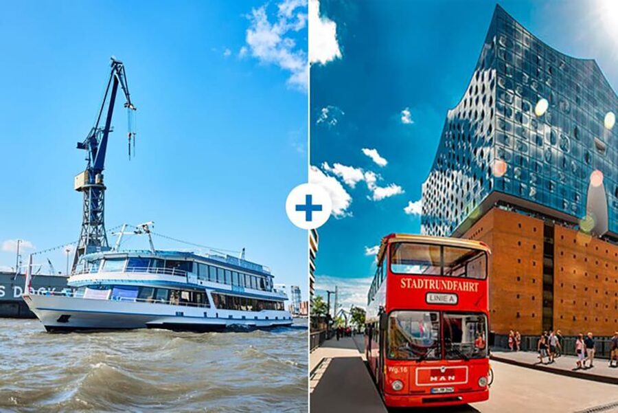 Hamburg: Harbor Cruise and Bus City Hop-On Hop-Off Tour - Speicherstadt from the harbor