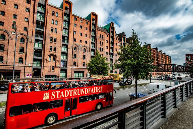 Hamburg Hop-on Hop-off Sightseeing Tour on Red Double Decker Bus - Kontorhausviertel and the Chilehaus