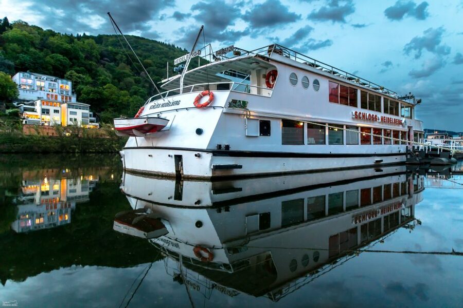 Heidelberg: Sightseeing Boat Tour with Mulled Wine - A short detour to Wieblingen Weir Bridge