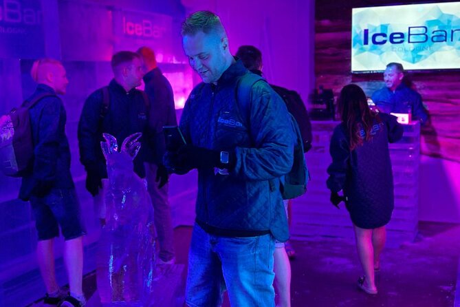 IceBar Cologne experience - Entering the frozen room at minus 16 to minus 18 degrees