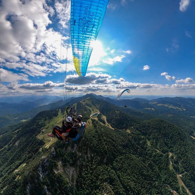 Lenggries: Tandem Paragliding Flight - Meeting Magnus, Stefan, Ben, and the pilot team