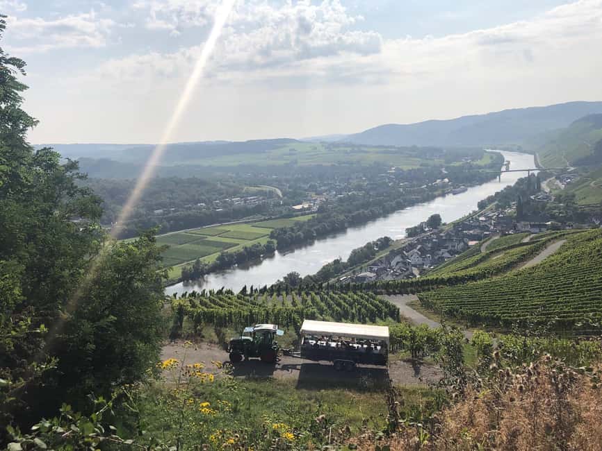Lieser: Covered wagon ride, the rolling wine tasting with picnic basket - Crossing toward Bernkastel-Kues
