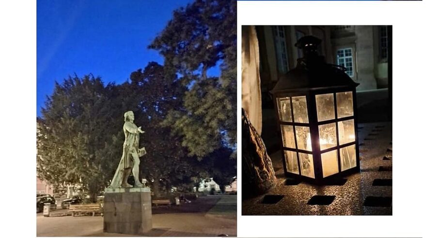 Mannheim: Public Night Watchman Tour with Night Watchwoman Marie - Schillerhaus and Schillerplatz