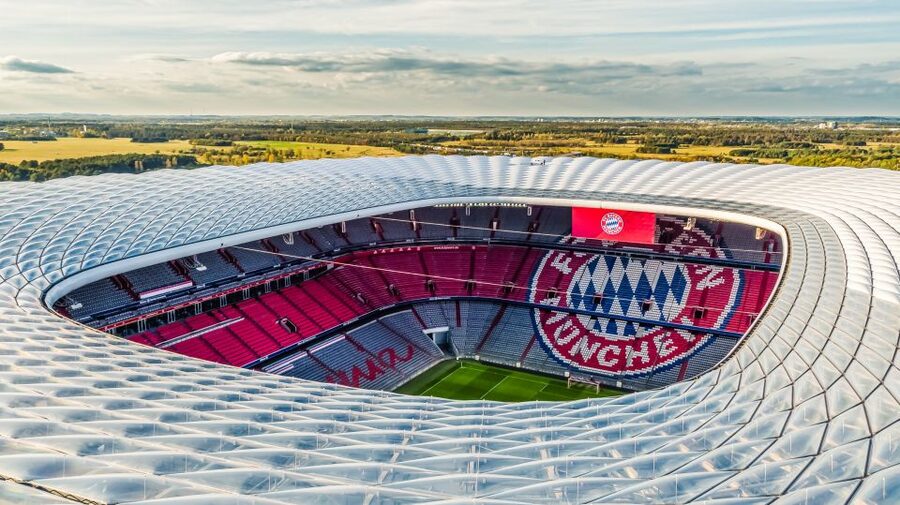 Munich: City Bus Tour & FC Bayern Munich Allianz Arena Tour - First look at Allianz Arena