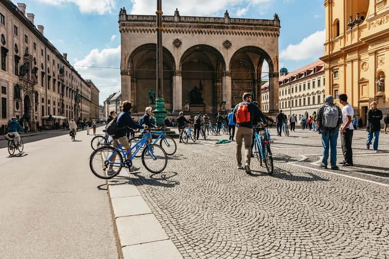Munich: Classic Guided City Tour by Bike (English Tour Only) - Odeonsplatz and the Theatiner Church