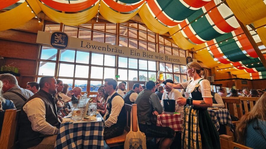 Munich: Guided Oktoberfest Experience with Beer and Lunch - Lunch, local snacks, and two liters at your table