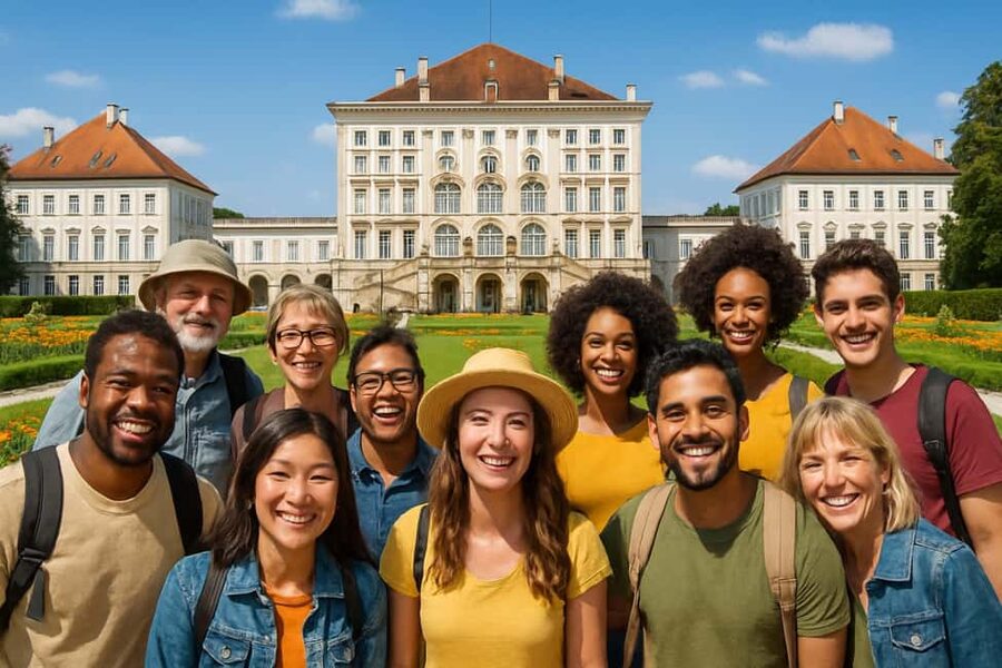 Munich Nymphenburg Palace Tickets and Tour, Carriage Museum - Meeting your guide near Metzgerwirt