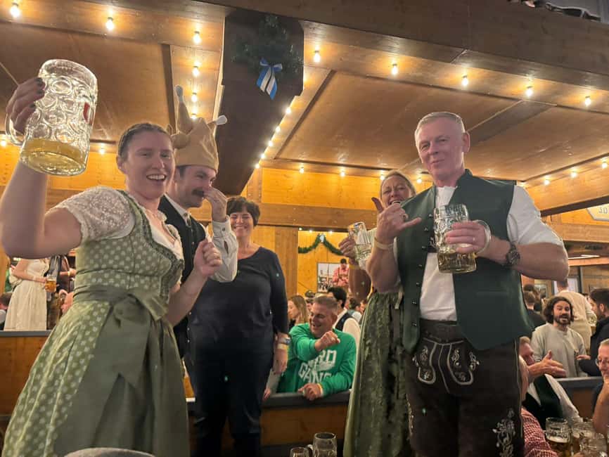 Munich: Oktoberfest Big Beer Tent Evening Table Reservation - Inside the beer tent from 4:00 or 5:00 PM