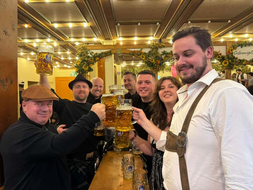 Munich: Oktoberfest Big Beer Tent Evening Table Reservation - Beer, chicken, service charges, and tipping