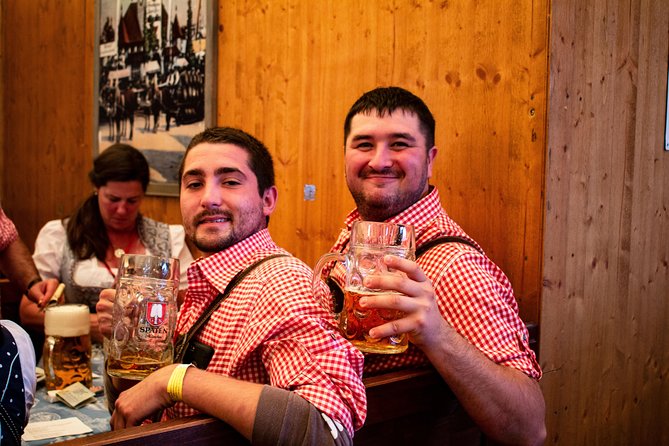 Munich Oktoberfest Tour with Beer Hall Table Reservations - Four hours at Theresienwiese, with food and beer included