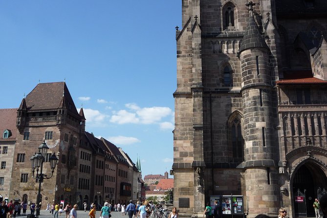 Nuremberg Old Town and Nazi Party Rally Grounds Walking Tour in English - Hauptmarkt, the Beautiful Fountain, and the churches