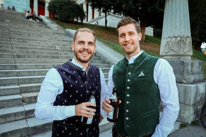 Oktoberfest Experience in Munich: Fun, Food, Beer & Seats - Starting beneath the Bavaria statue