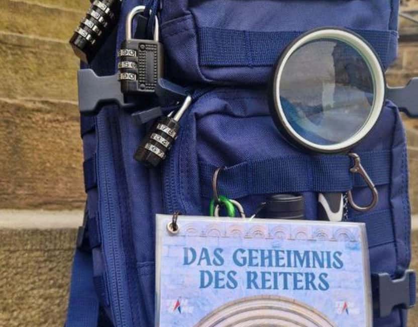 Outdoor Escape Game with puzzle backpack Bamberg: The Secret of the Horseman - What the $25 price gives you