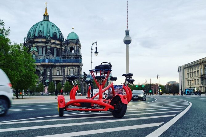 Party and Beer Bike Private Sightseeing Tour Berlin with Pick-up - Sightseeing without the usual lecture