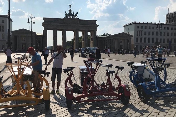 Party and Beer Bike Private Sightseeing Tour Berlin with Pick-up - Who will have the best time