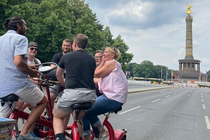 Party and Beer Bike Private Sightseeing Tour Berlin with Pick-up - What the one-hour ride actually feels like