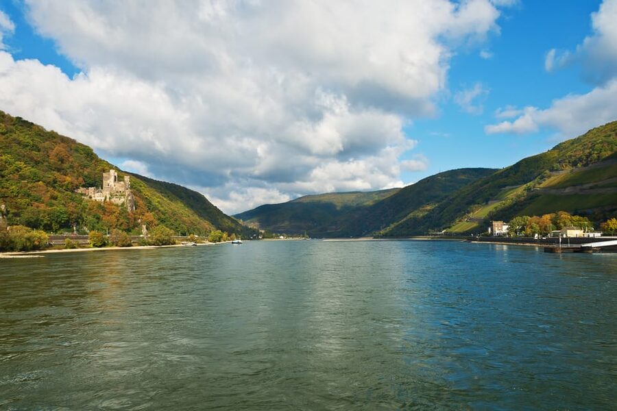 Rhine Valley Castles: 1.5-Hour Boat Tour from Rüdesheim - Leaving Rüdesheim beside Drosselgasse