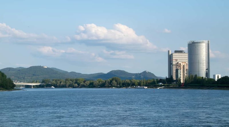 RhineRiverBoatTour from Bonn to Königswinter with Live Guide - The Siebengebirge and the view toward Drachenfels