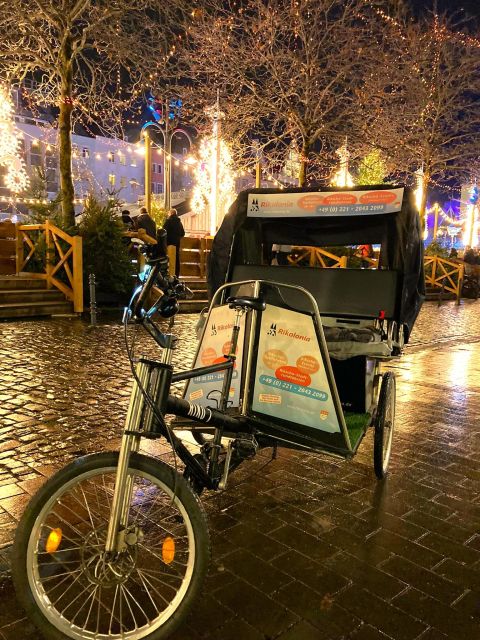 Rickshaw Glühwein Ride - Rhine boulevard and riverside Cologne