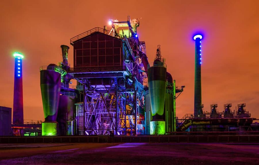 Torchlight tour of the old ironworks - The tower climb and the high view